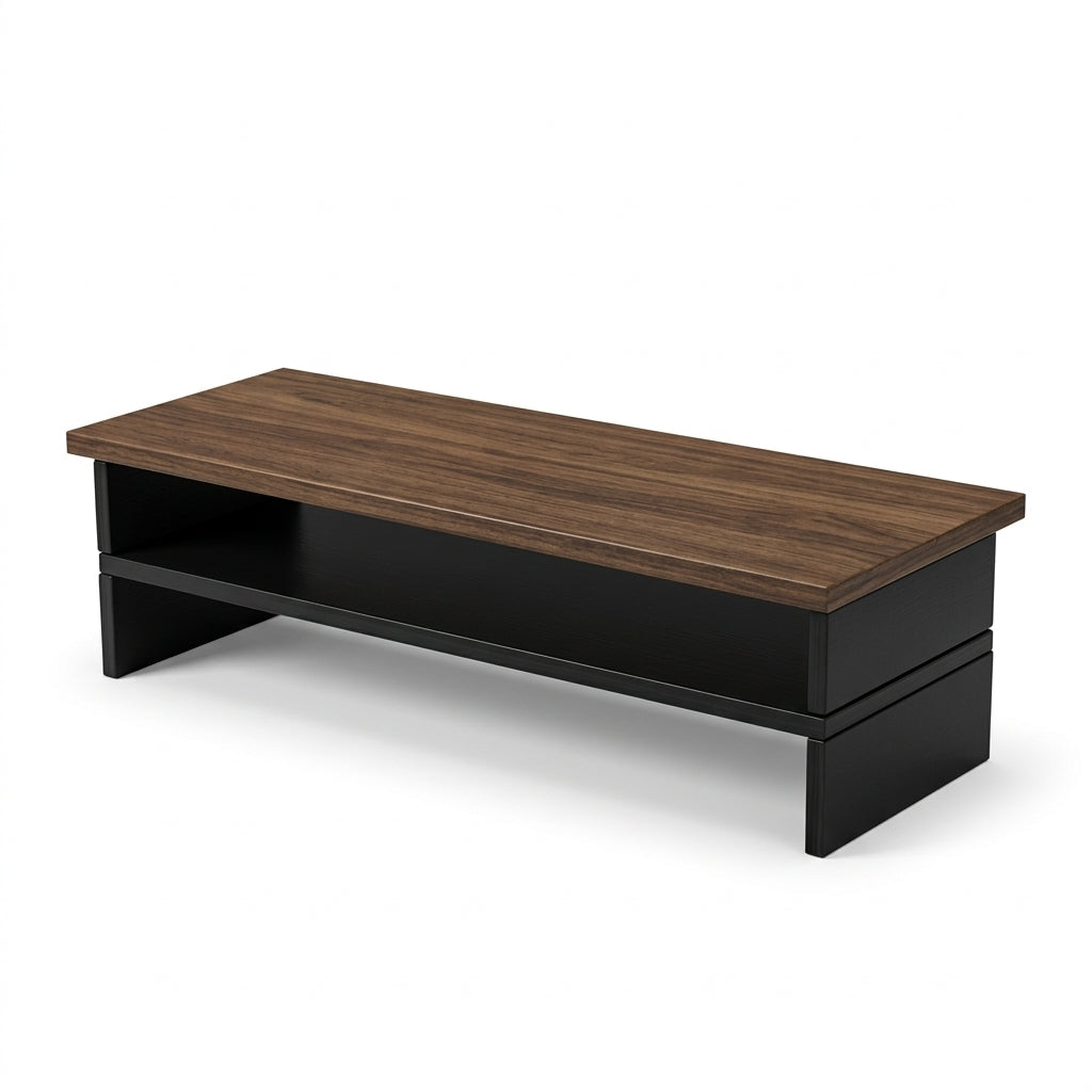Denloriav™ Adjustable Dual Monitor Stand with Storage Shelf