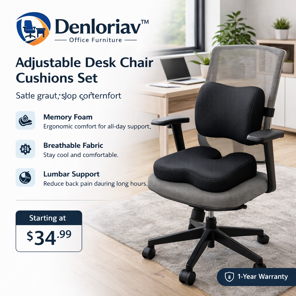 Denloriav™ Ergonomic Desk Chair Cushion Set