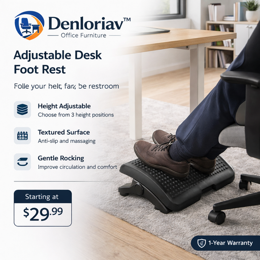 Denloriav™ Ergonomic Adjustable Desk Foot Rest